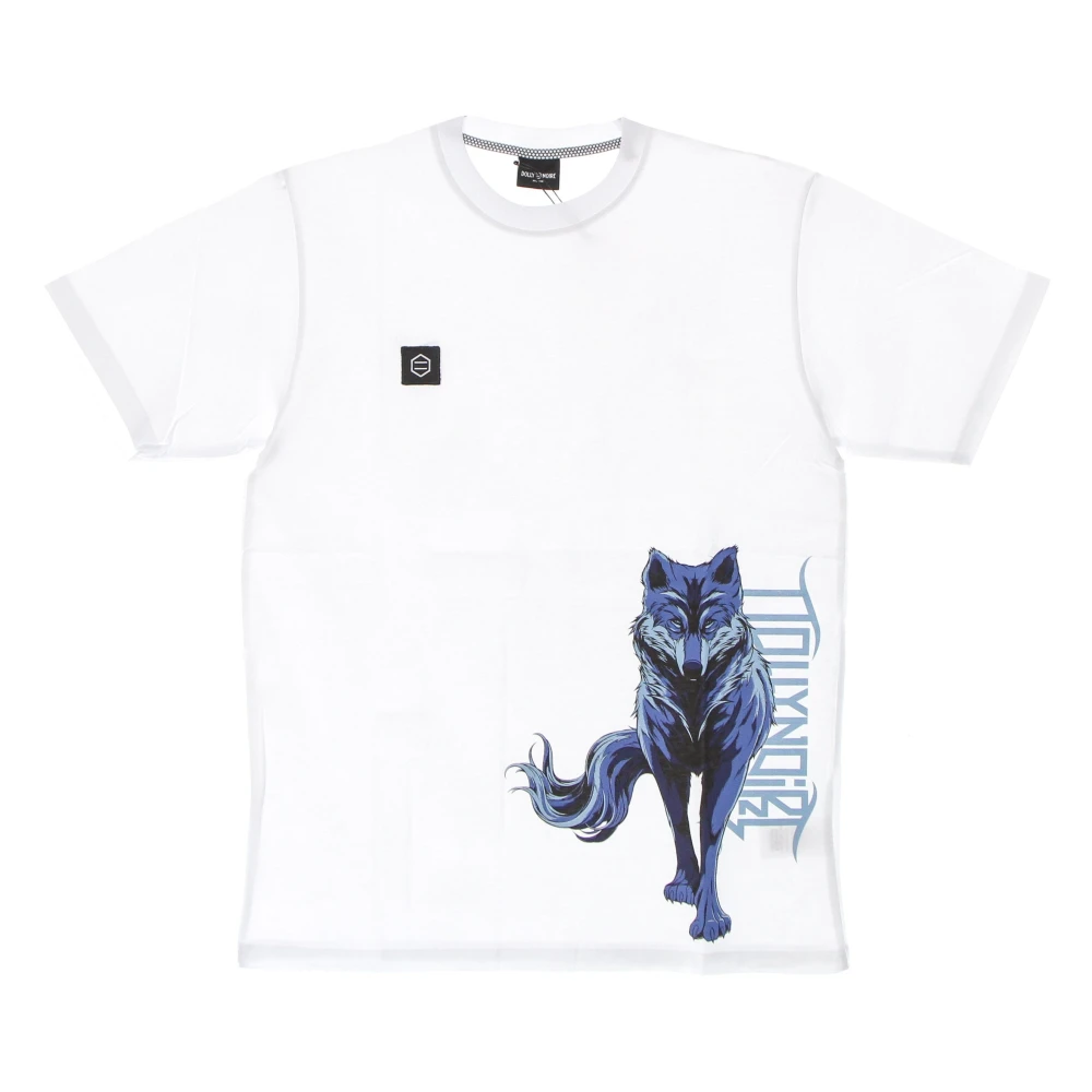 Dolly Noire Wolf Tee Wit Korte Mouw T-shirt White Heren