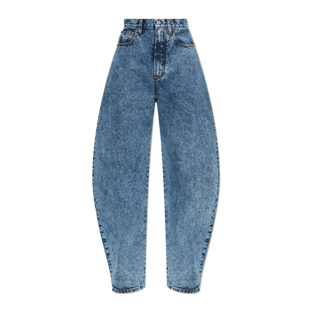 Alaïa Gestreepte jeans Blue Dames
