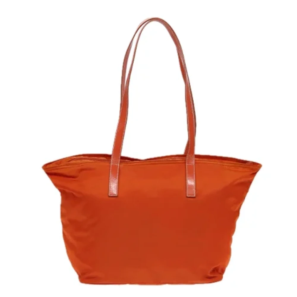 Prada Vintage Pre-owned Leather totes Orange Dames