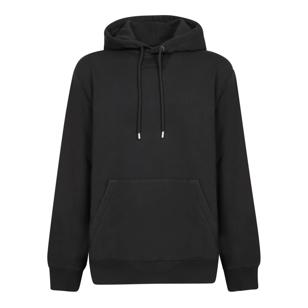 Lanvin Black Stylish Design Casual Wear Sweatshirt - Male - Hoodies - S - Sweatshirts & Hoodies