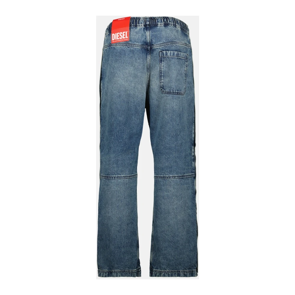 Diesel Wijde Snap Jeans Blue Heren