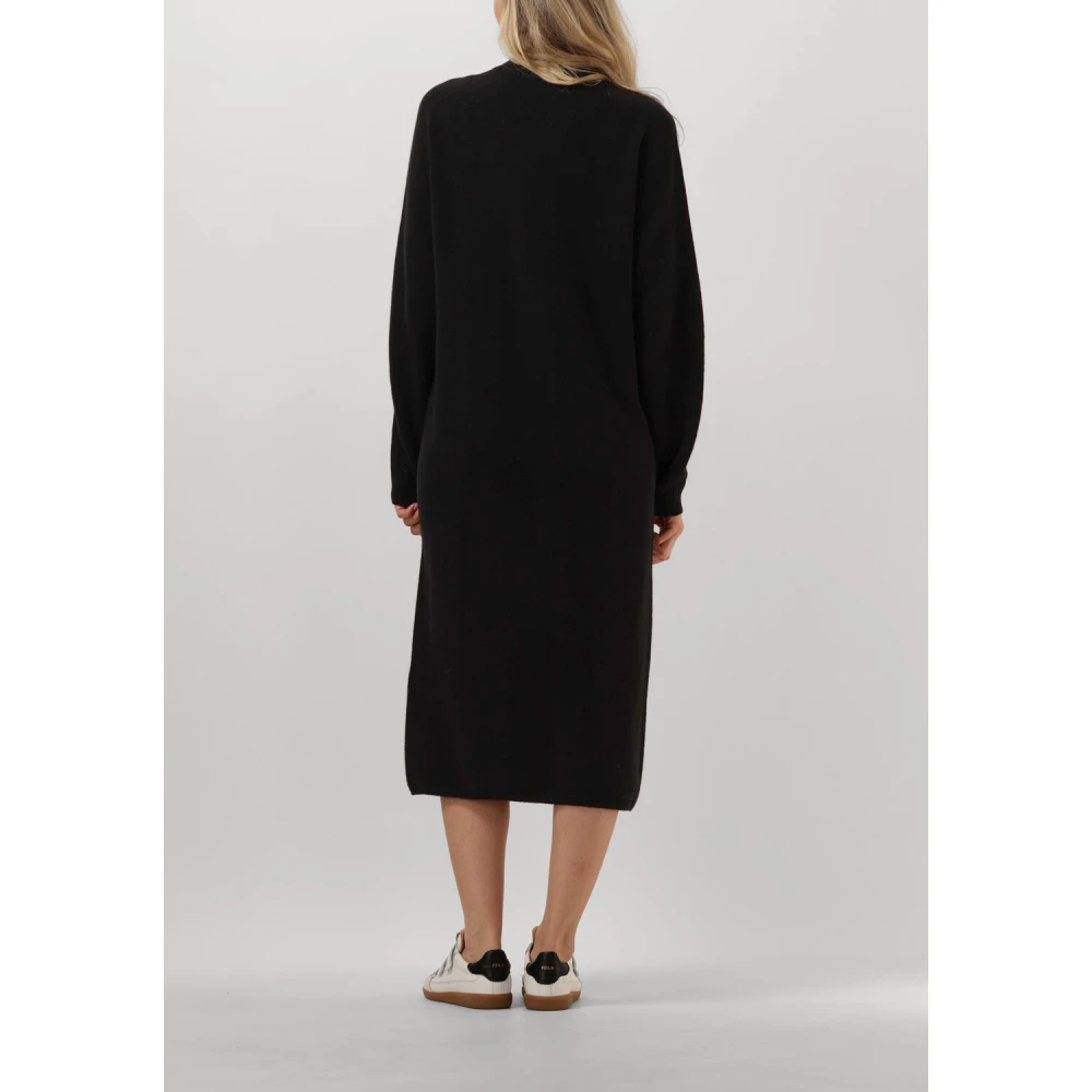 drykorn Elegante Zwarte Midi Jurk Black Dames