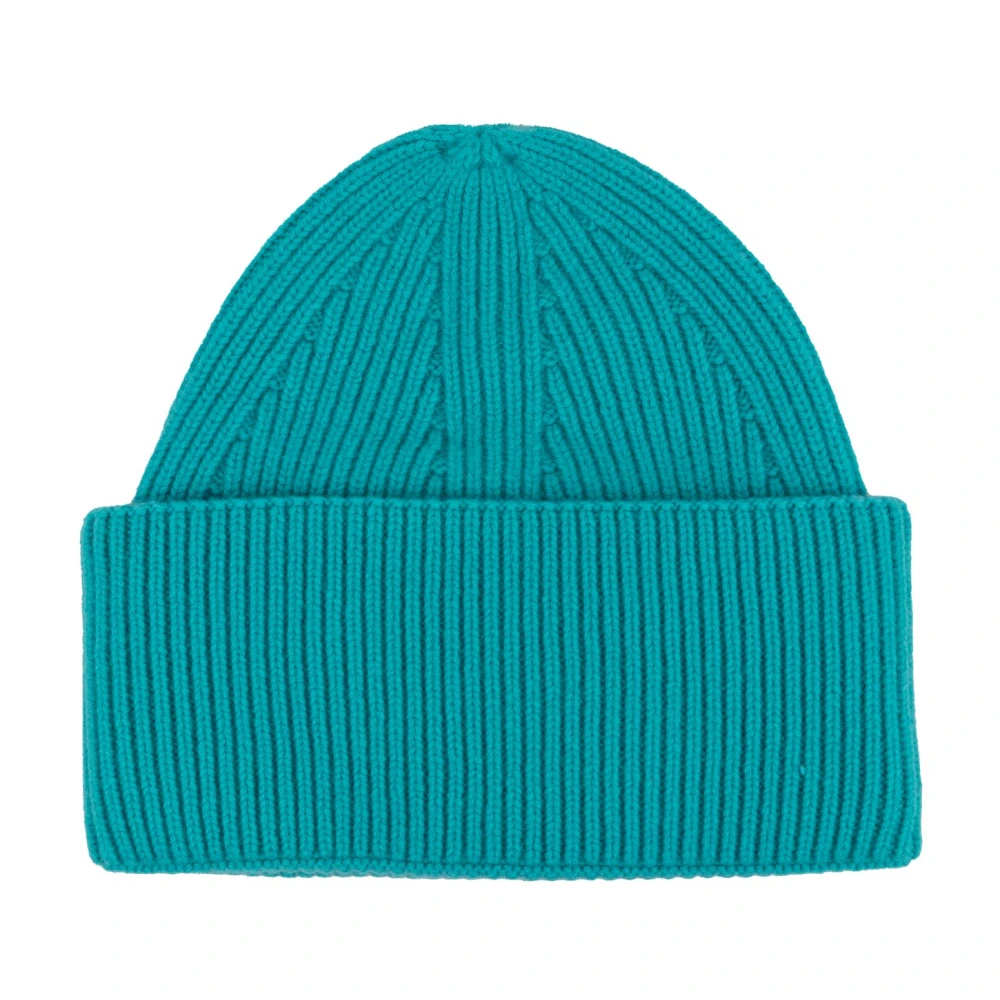 Laneus Herr Grön Accessoarer One Size, Ribbstickad Cashmere Mössa