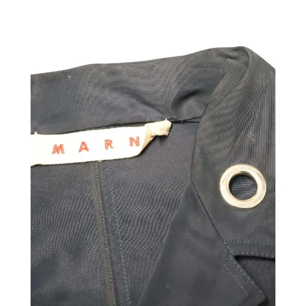 Marni Pre-owned Polyester outerwear Blue Dames