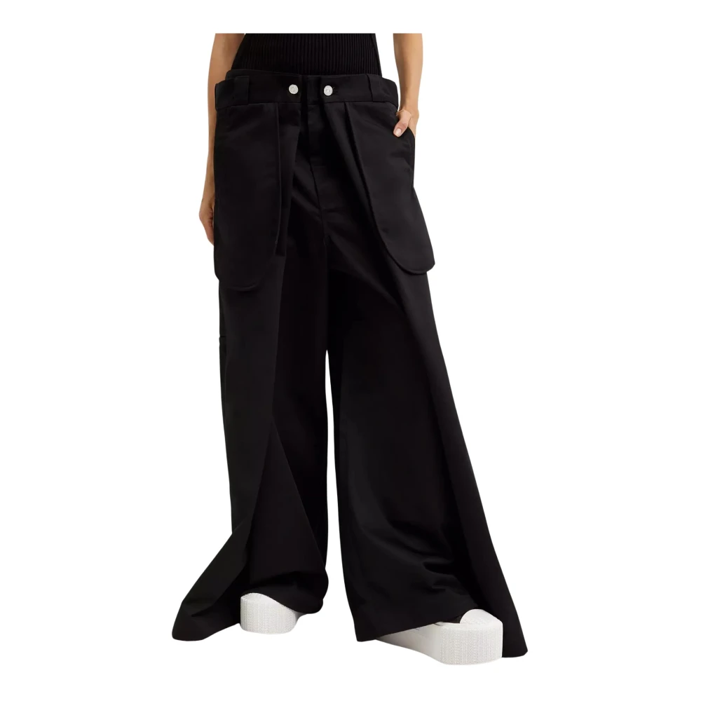 Jean Paul Gaultier Zwarte Wijde Pijp Broek Dames Black Dames