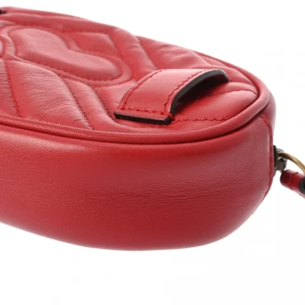 Gucci Vintage Pre-owned Fabric belts Red Dames
