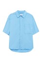 chemise-oversize-a-manches-courtes-en-popeline-bleu-ciel
