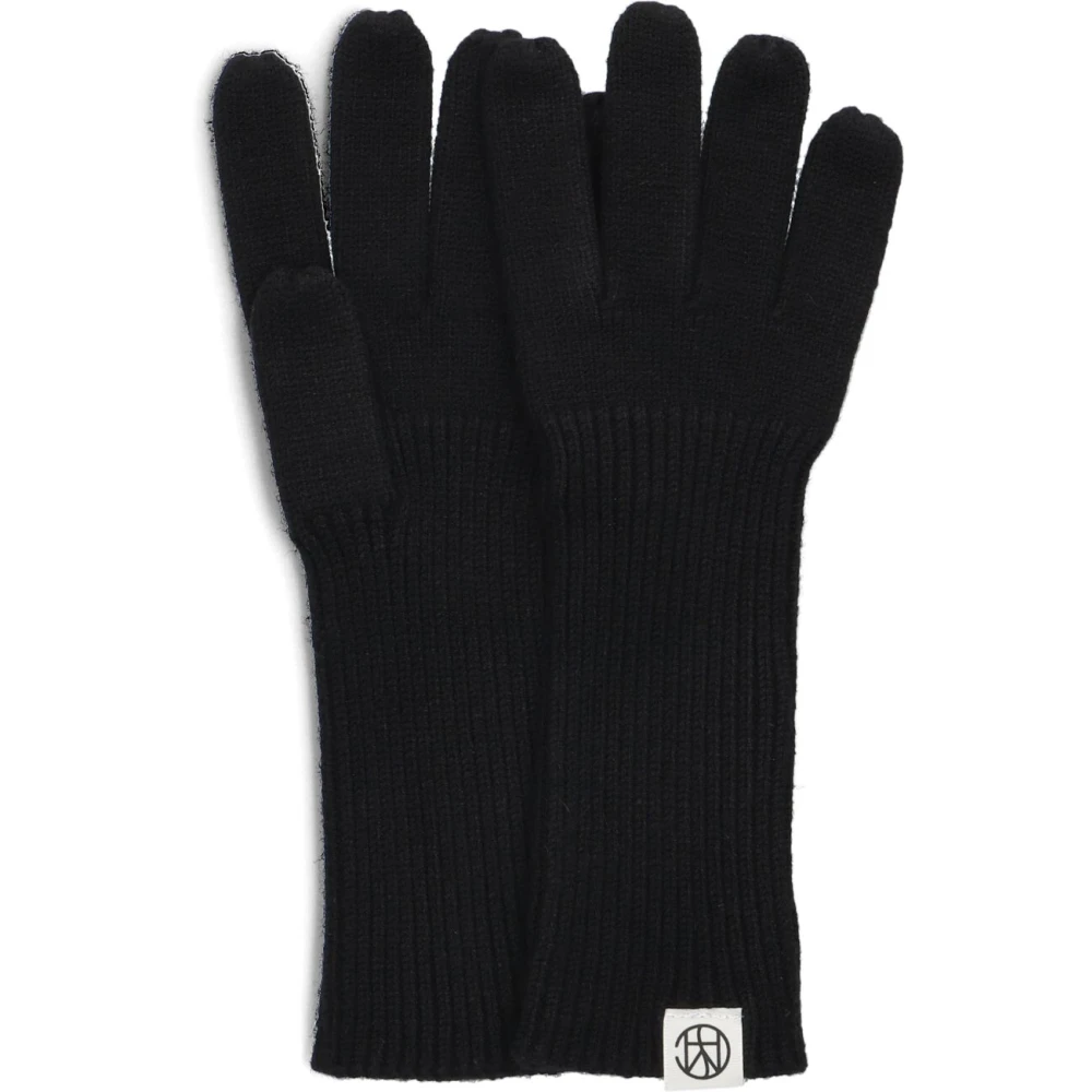 moss copenhagen Zwarte Winterhandschoenen voor Elegante Look Black Dames