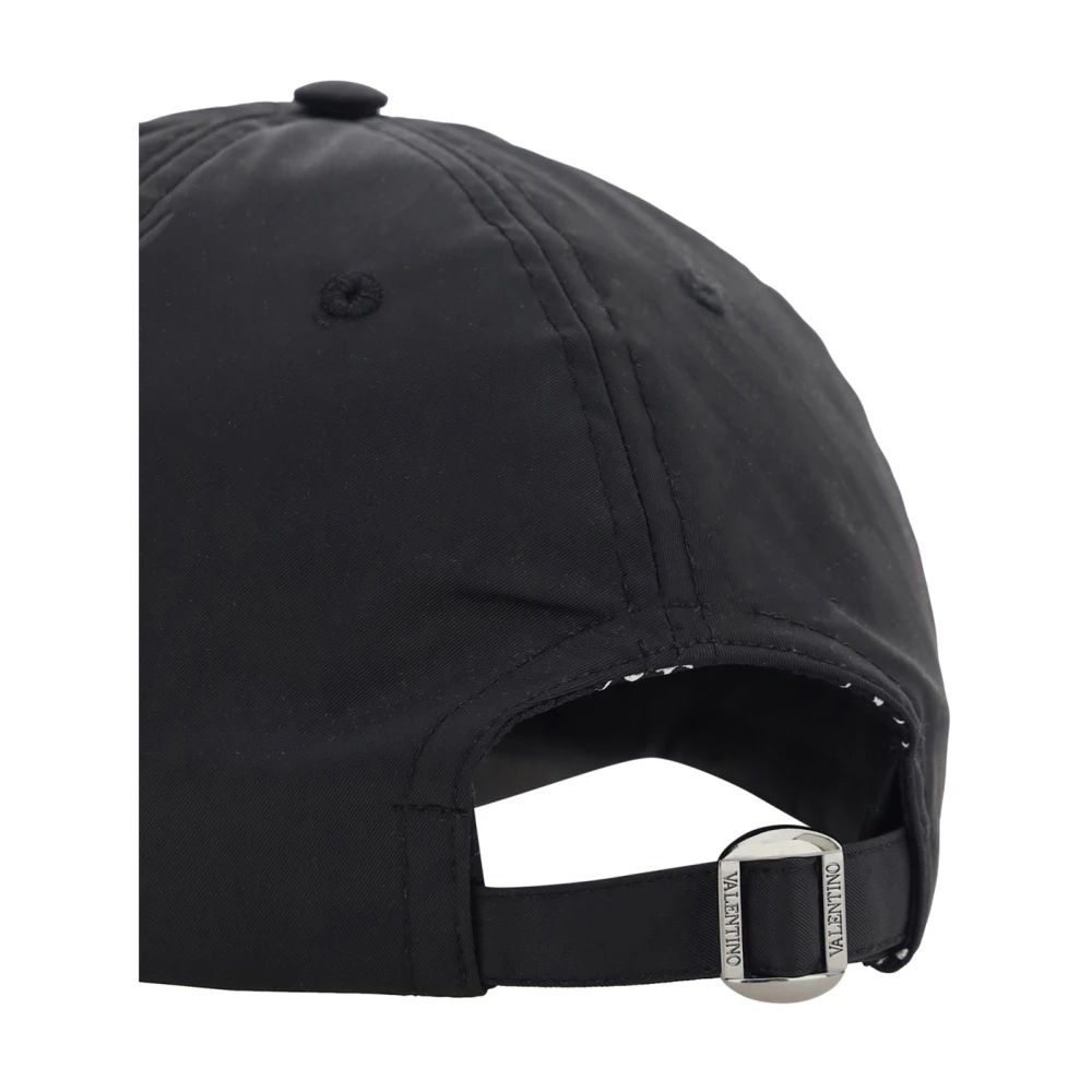 Valentino Garavani Vlogo Signature Baseball Hat Black Unisex
