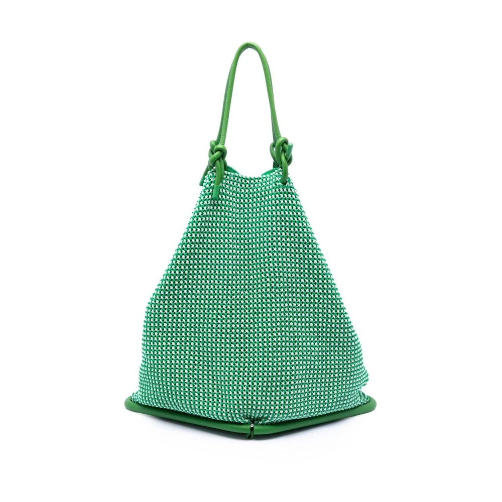Bottega Veneta Vintage Grön Pre-Owned Vintage Vävd Tygväska
