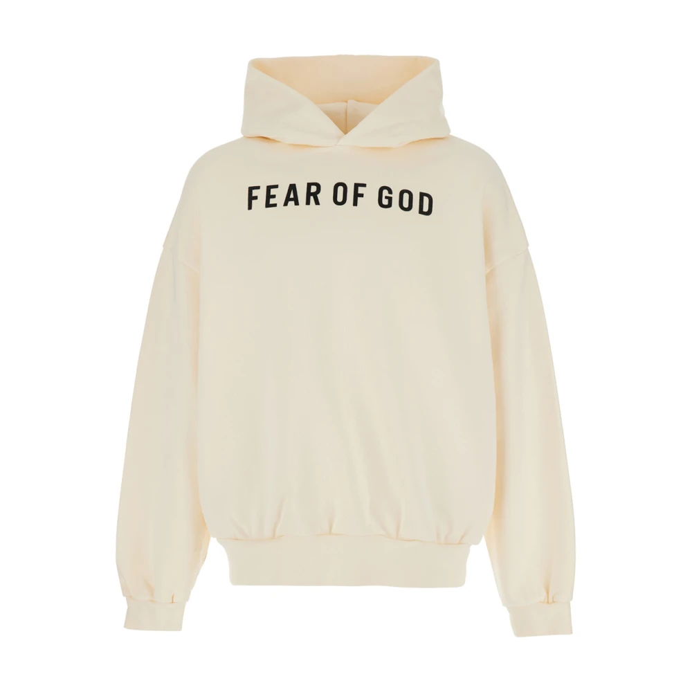 Fear Of God Beige hoodie met logodetails Beige Heren