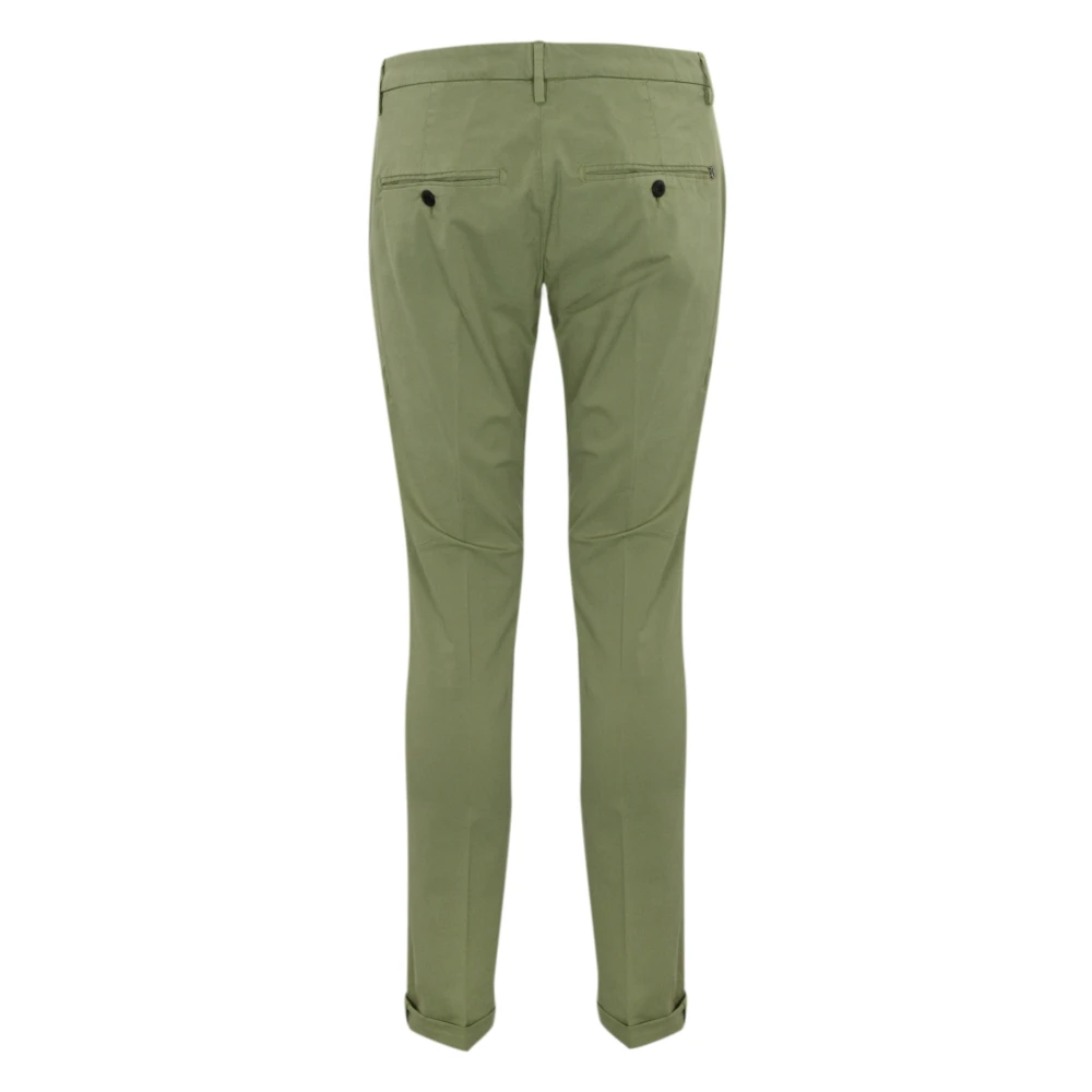 Dondup Groene Katoenen Slim Fit Broek Green Heren
