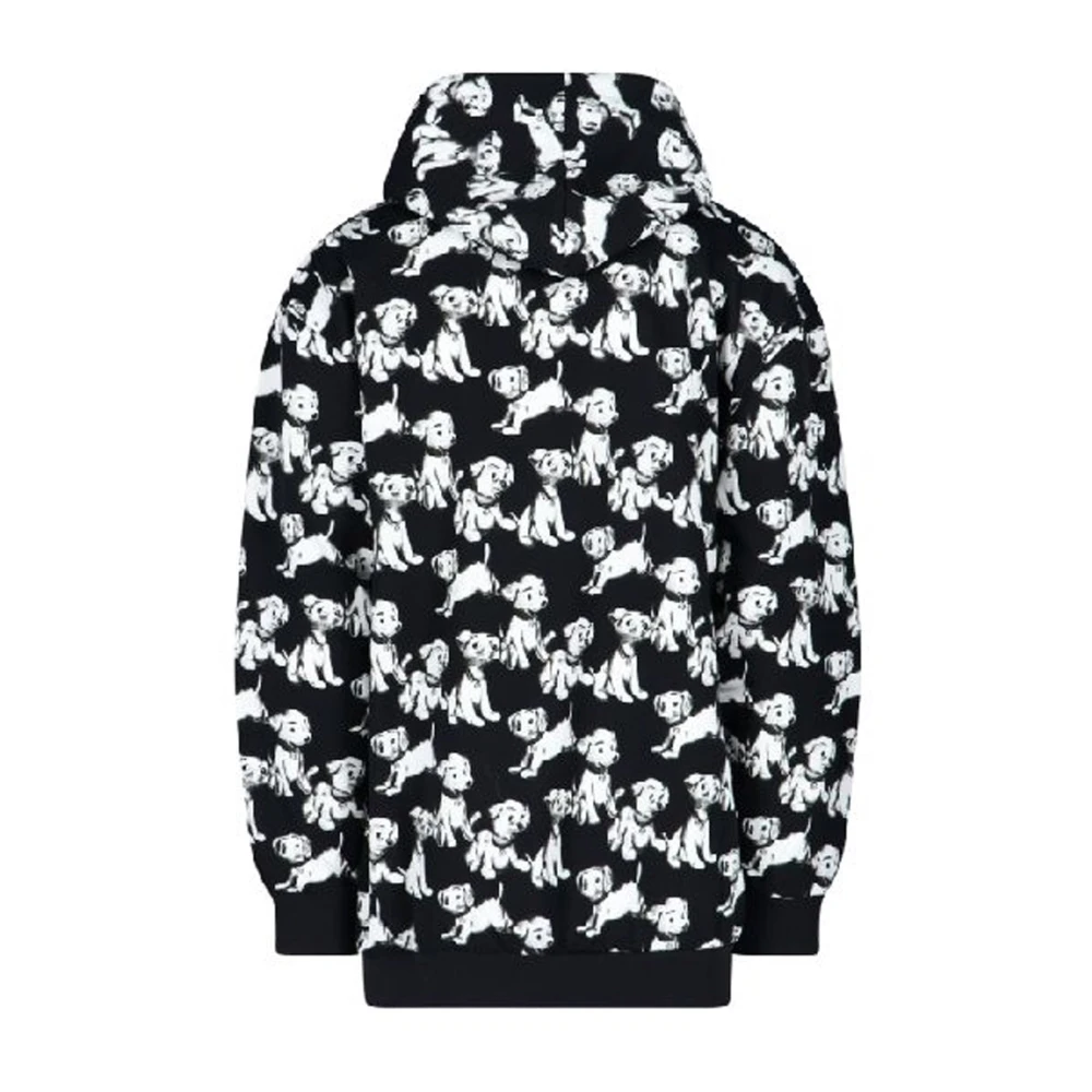 Celine Zwarte Katoenen Sweatshirt met Capuchon Black Heren