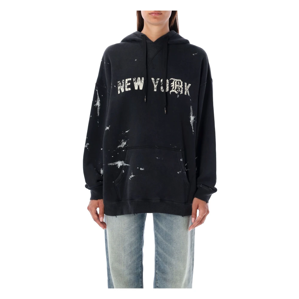 R13 New York Hoodie Urban Style Black Dames