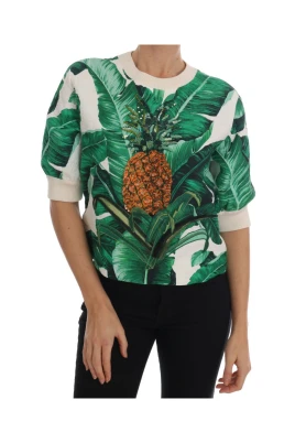 Tropisk Paljett Ananas Tröja