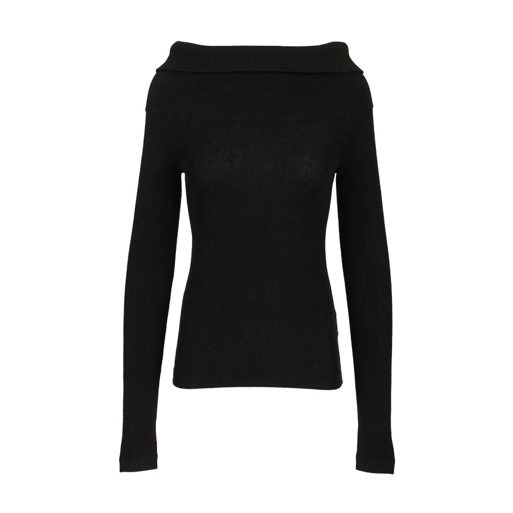 Lisa Yang Women's Black Long Sleeve T-Shirts, S, Claudina Top