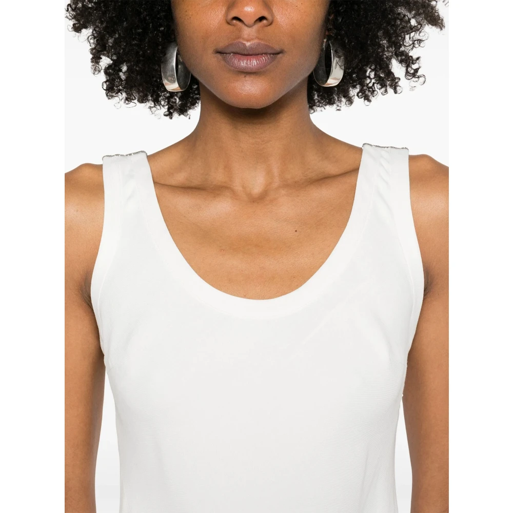 BRUNELLO CUCINELLI Elegante C600 Jurk voor Vrouwen White Dames