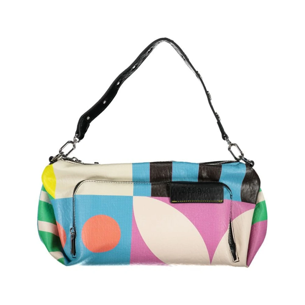 Desigual Women's Pink Handbag With Adjustable Shoulder Strap