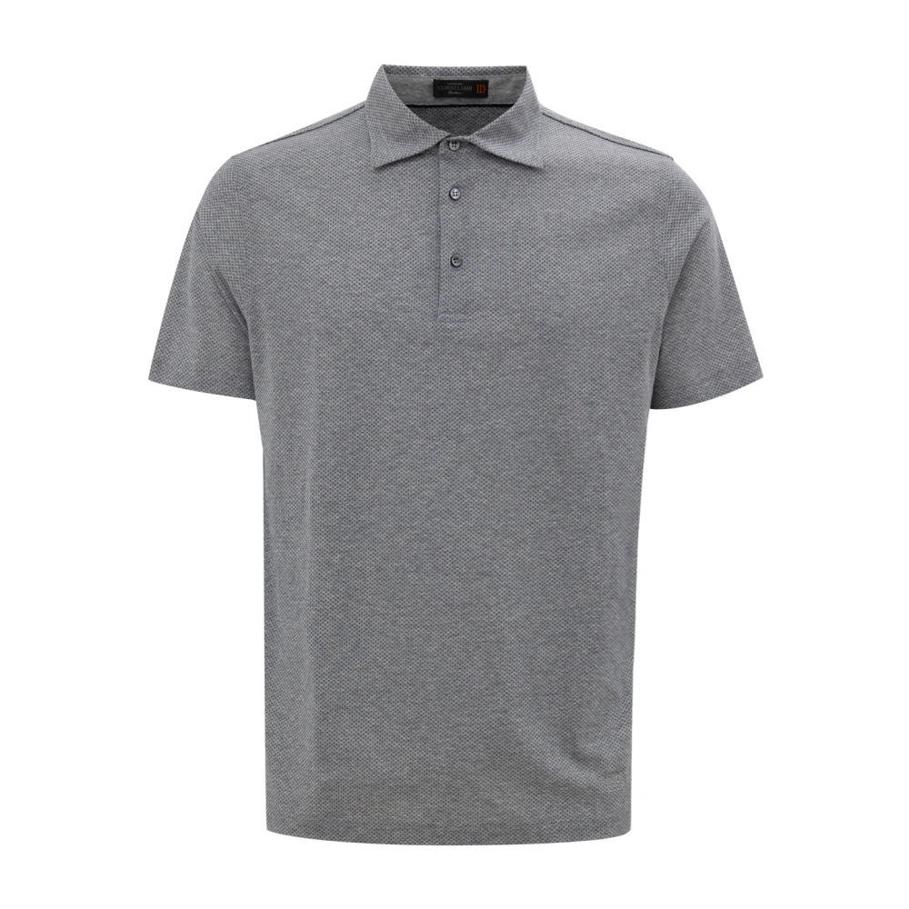 Corneliani Klassieke Grijze Polo Shirt Gemaakt in Italië Gray Heren