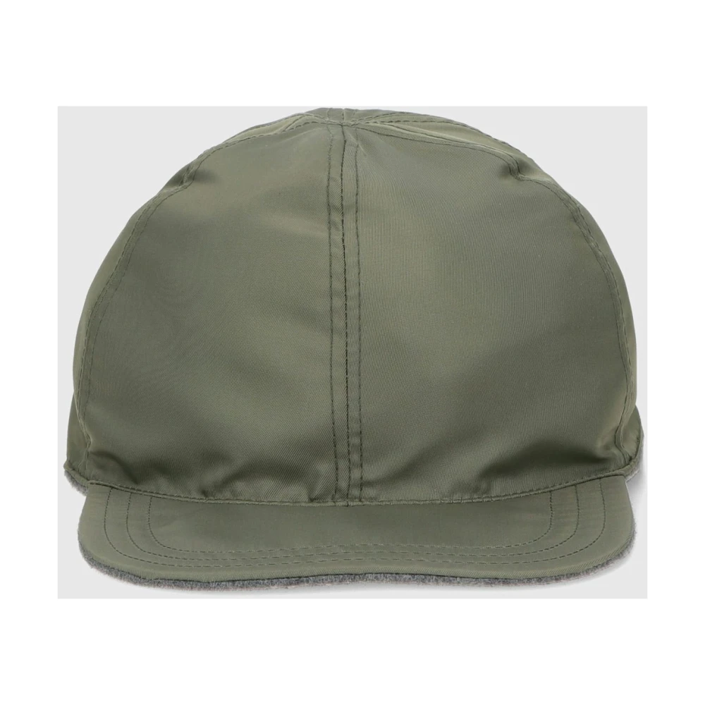 Borsalino Kasjmier Omkeerbare Baseballpet Green Unisex