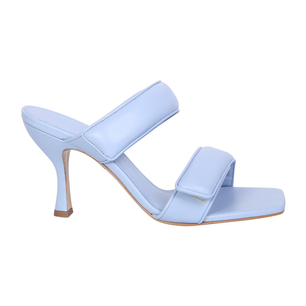 サンダル・ミュール Gia Borghini Blue Leather Sandals Amazon.com: Gia Borghini Lead Blue Gia x Pernille Double