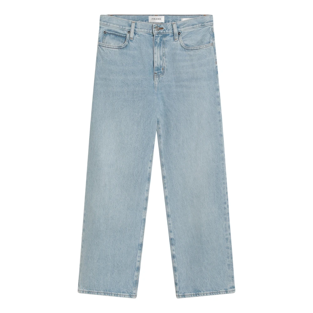 Frame Cropped Jane Jeans Blue Dames