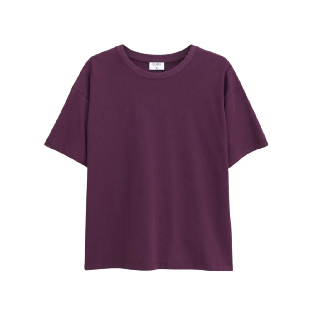 Filippa K Bordeaux Loose Fit Tee T-Shirt Purple Dames