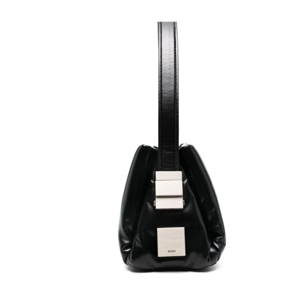 Osoi Zwarte Schoudertas Elegante Veelzijdige Stijl Black Dames