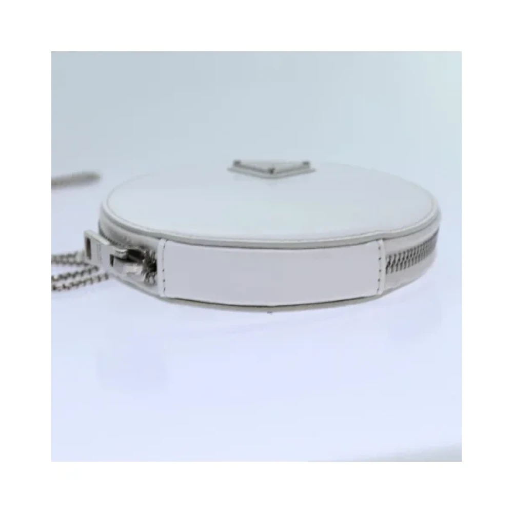 Prada Vintage Pre-owned Leather prada-bags White Dames
