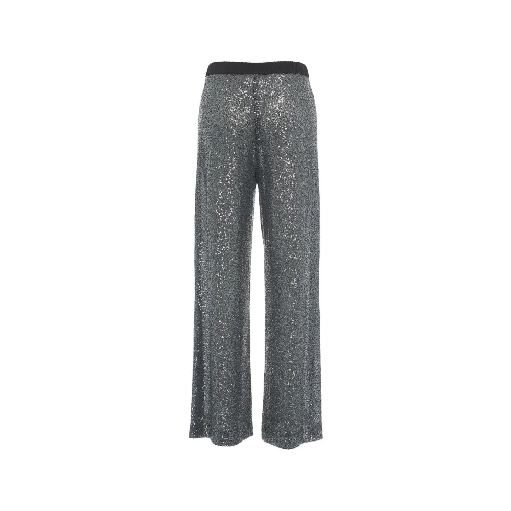 Ottod'Ame Zilveren Broek Aw24 Dameskleding Gray Dames