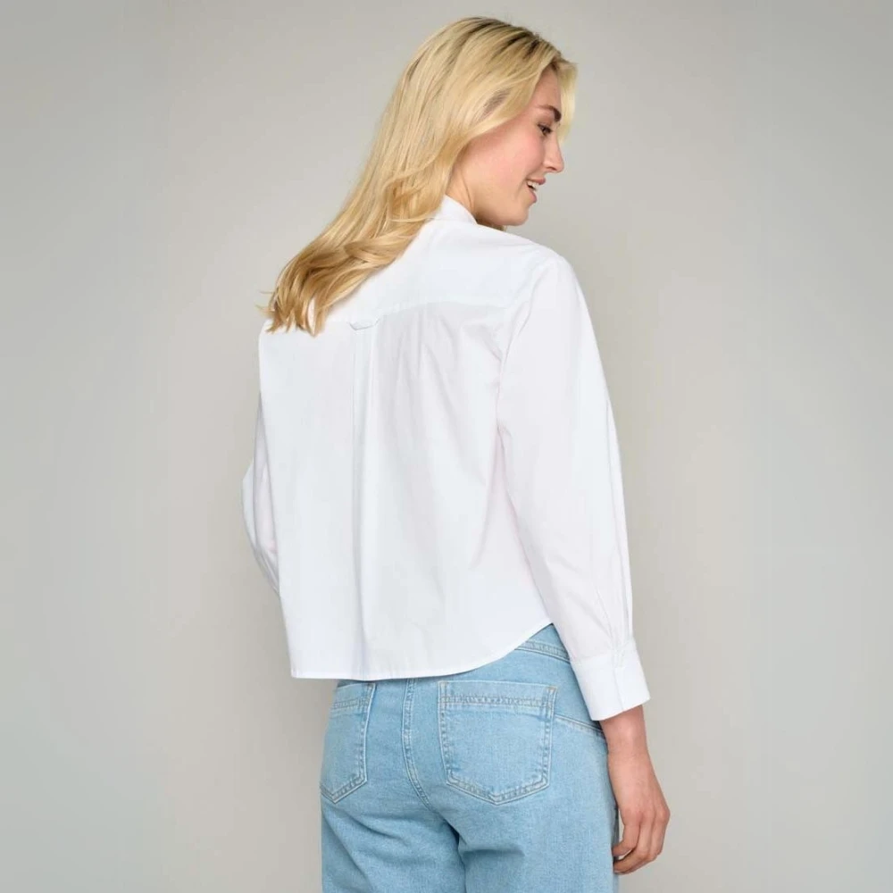 Marie Méro Witte Blouse met Boxy Fit White Dames