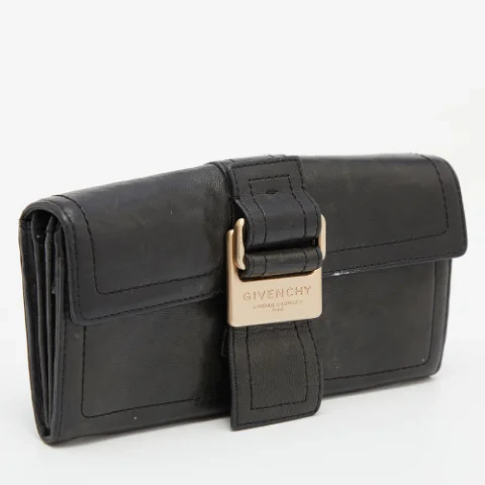 Givenchy Pre-owned Leather wallets Green Dames