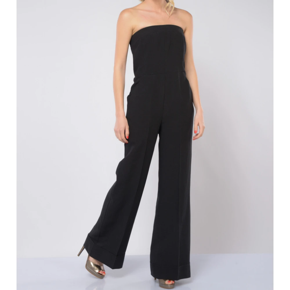 Kaos Lange Jumpsuit met Zakken Black Dames
