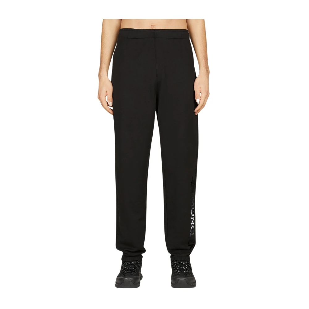 Moncler Logo Print Track Pants Black, Herr