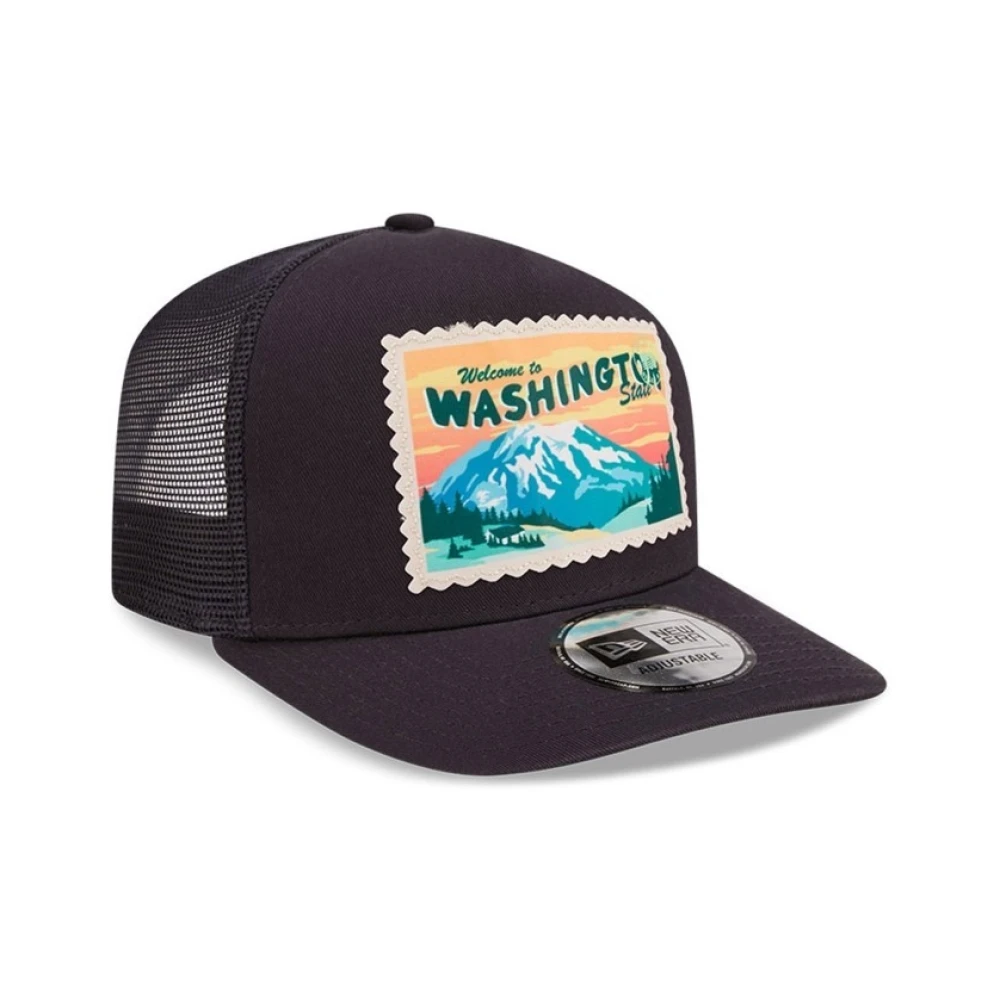 new era Marino Washington Postcard Trucker Cap Black Heren