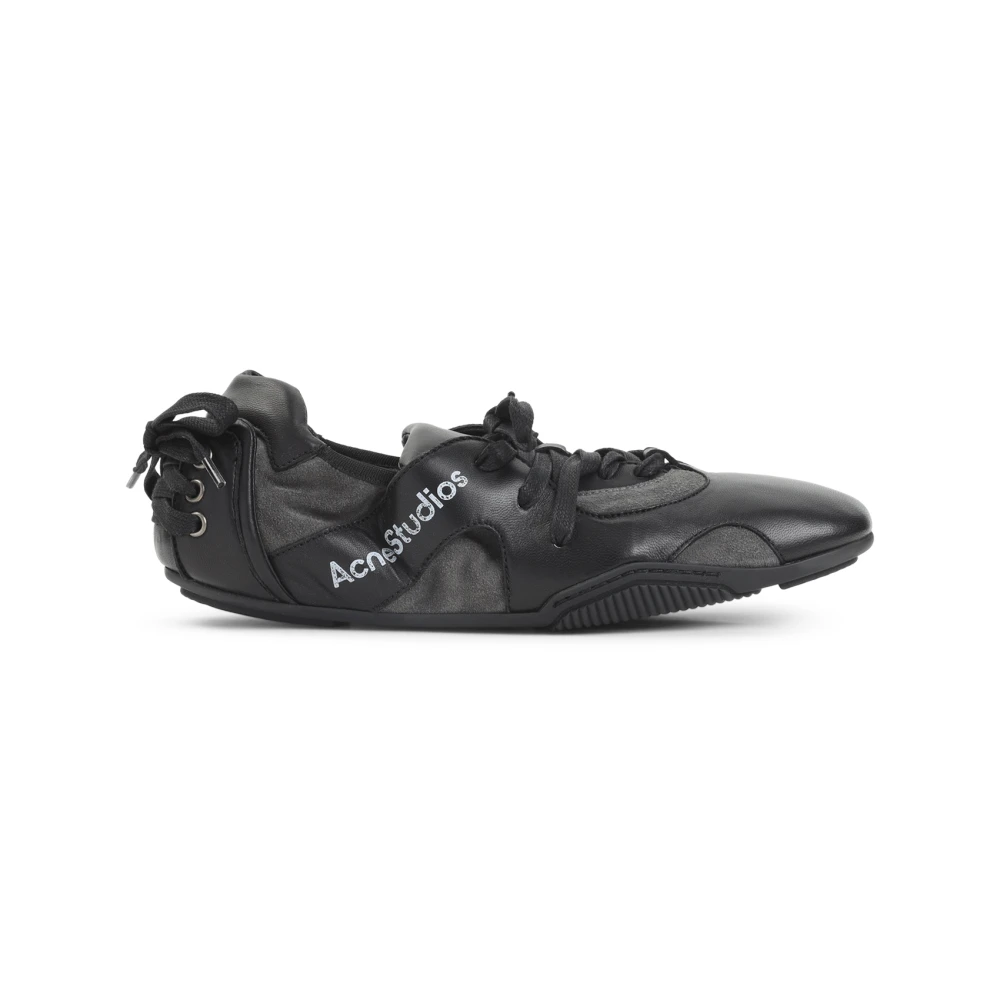 Acne Studios Men's Black Sneakers, 9 Uk, Bd0350 Lace-Up Trainers