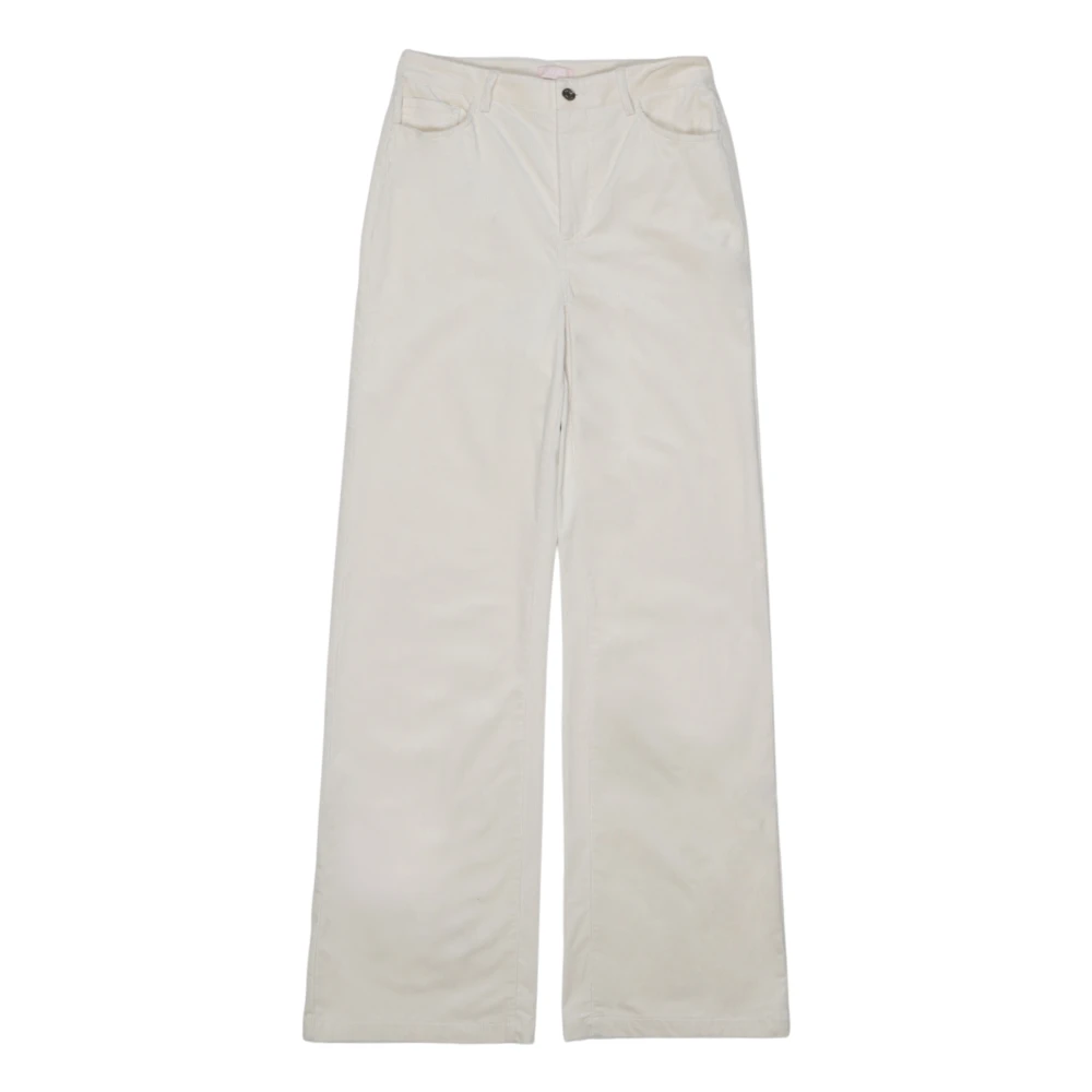 Liu Jo Vrouw Beige Broeken Dames, M, Katoen, Palazzo Broek