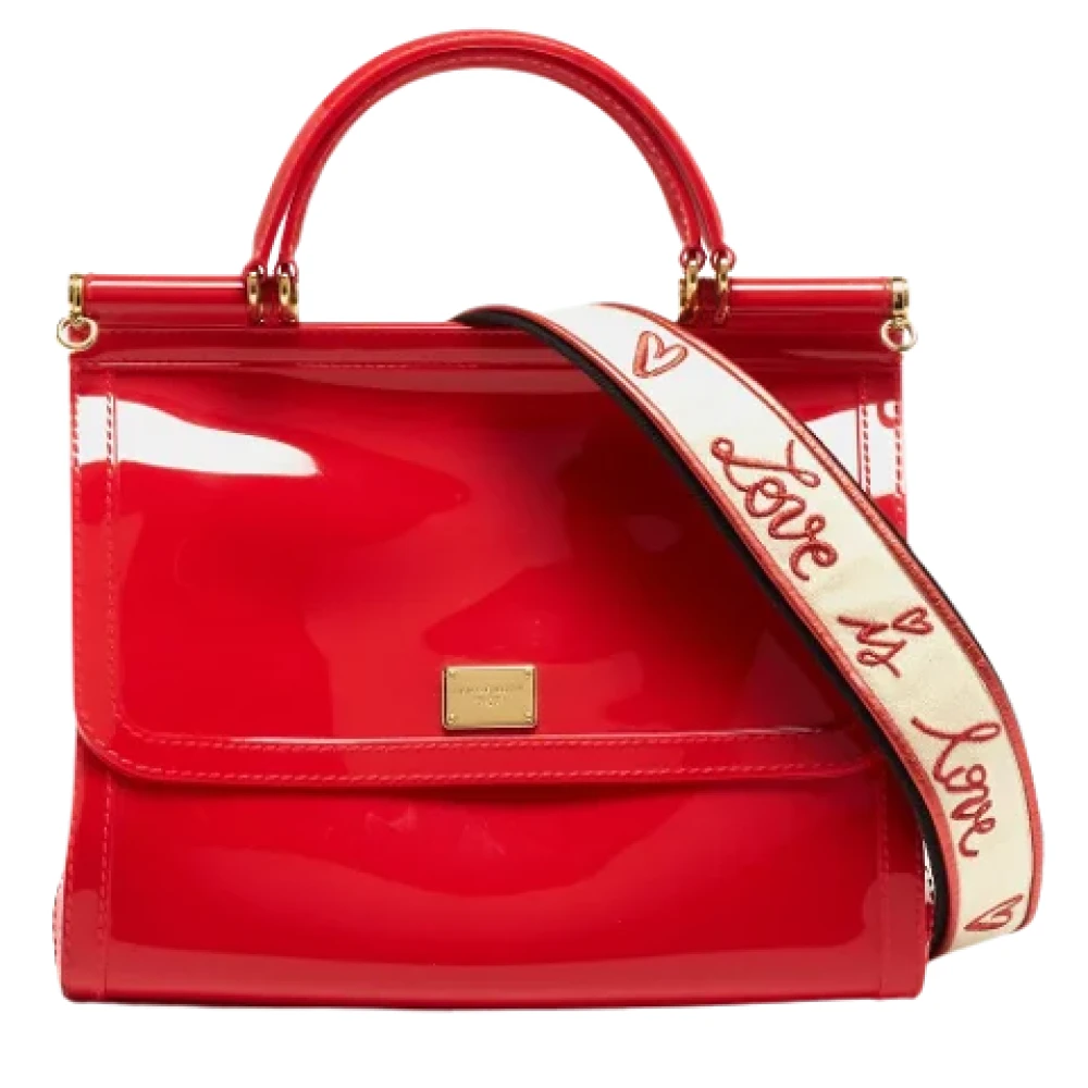 Dolce & Gabbana Pre-owned Fabric handbags Red Dames