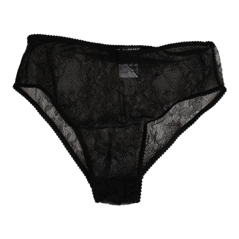 Dolce & Gabbana Women's Black High Waist Panty Underwear - Underpants - S - Underwear