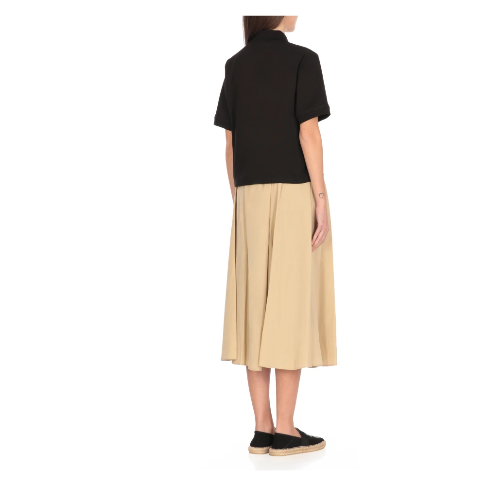 Kenzo Zwarte Polo Shirt met Boke Bloem Black Dames