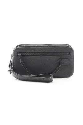 Pre-owned Pochette Volga Monogram Taurillon Clutch Bag