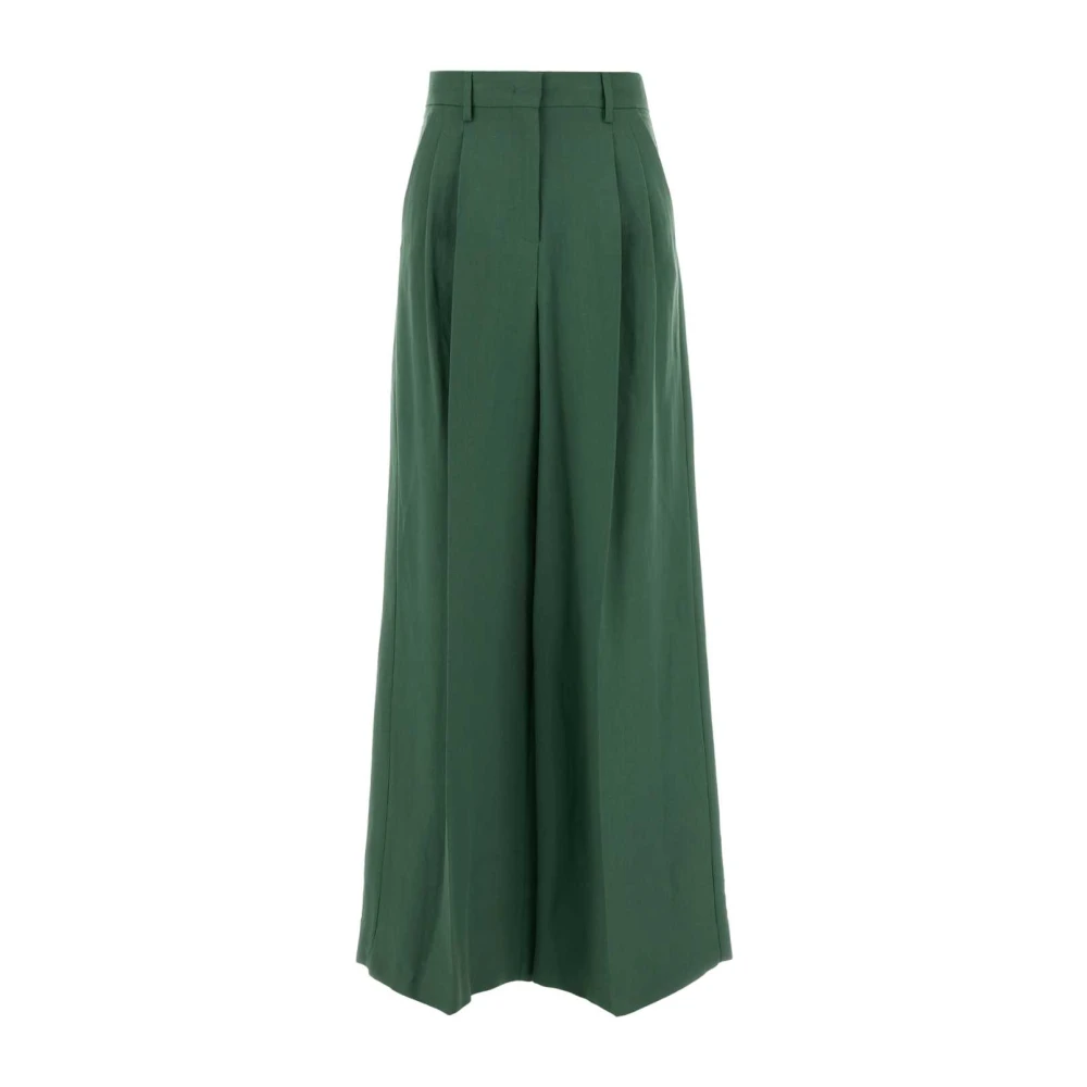 Weekend Max Mara Women's Green Wide Trousers, S, Veliero Wide-Leg Pant