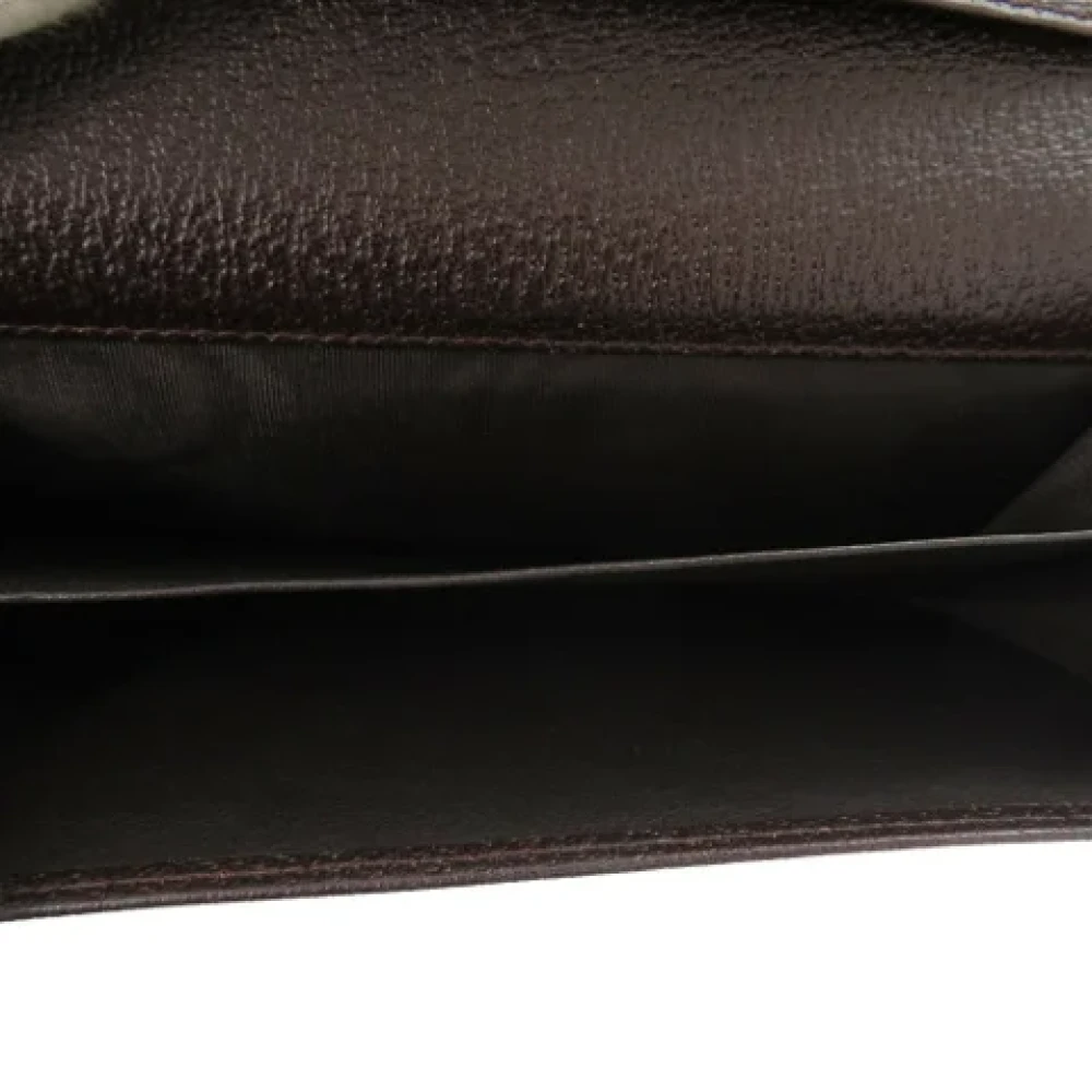 Gucci Vintage Pre-owned Canvas wallets Beige Dames