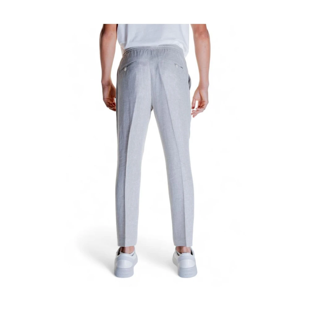Antony Morato Beige Linnen Casual Fit Broek Beige Heren