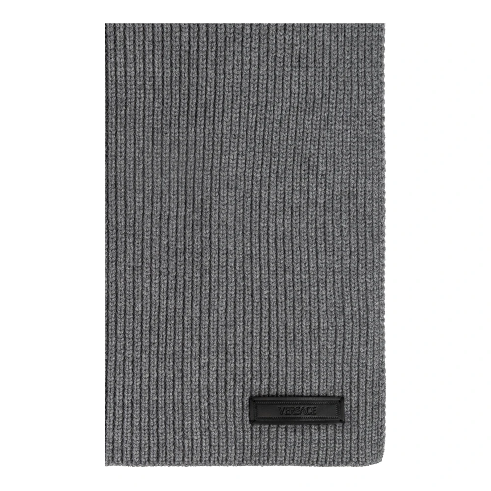 Versace Wollen sjaal Gray Heren