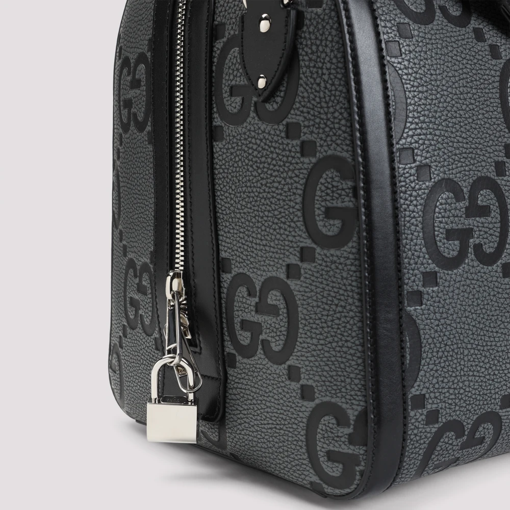 Gucci Grafietzwarte Duffle Bag Gray Heren