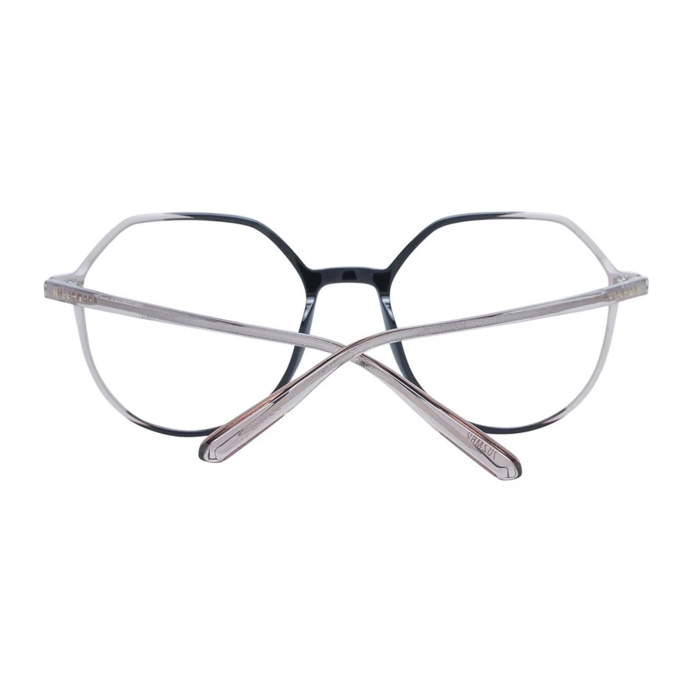 Ana Hickmann Zwarte Vierkante Acetaat Optische Frames met Hoes Black Dames