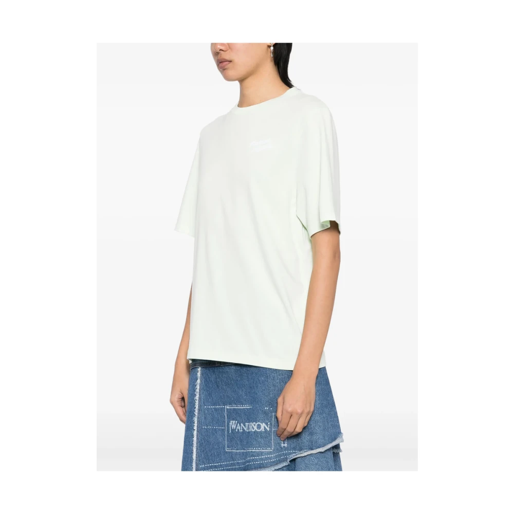 Maison Kitsuné Mint Green Crew Neck T-shirt Green Dames