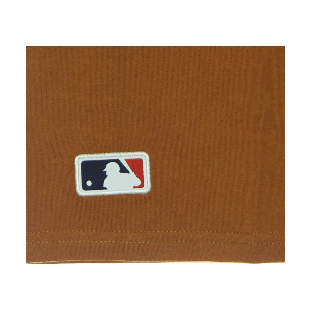 new era MLB Groot Logo Tee Losdod Toffee Brown Heren