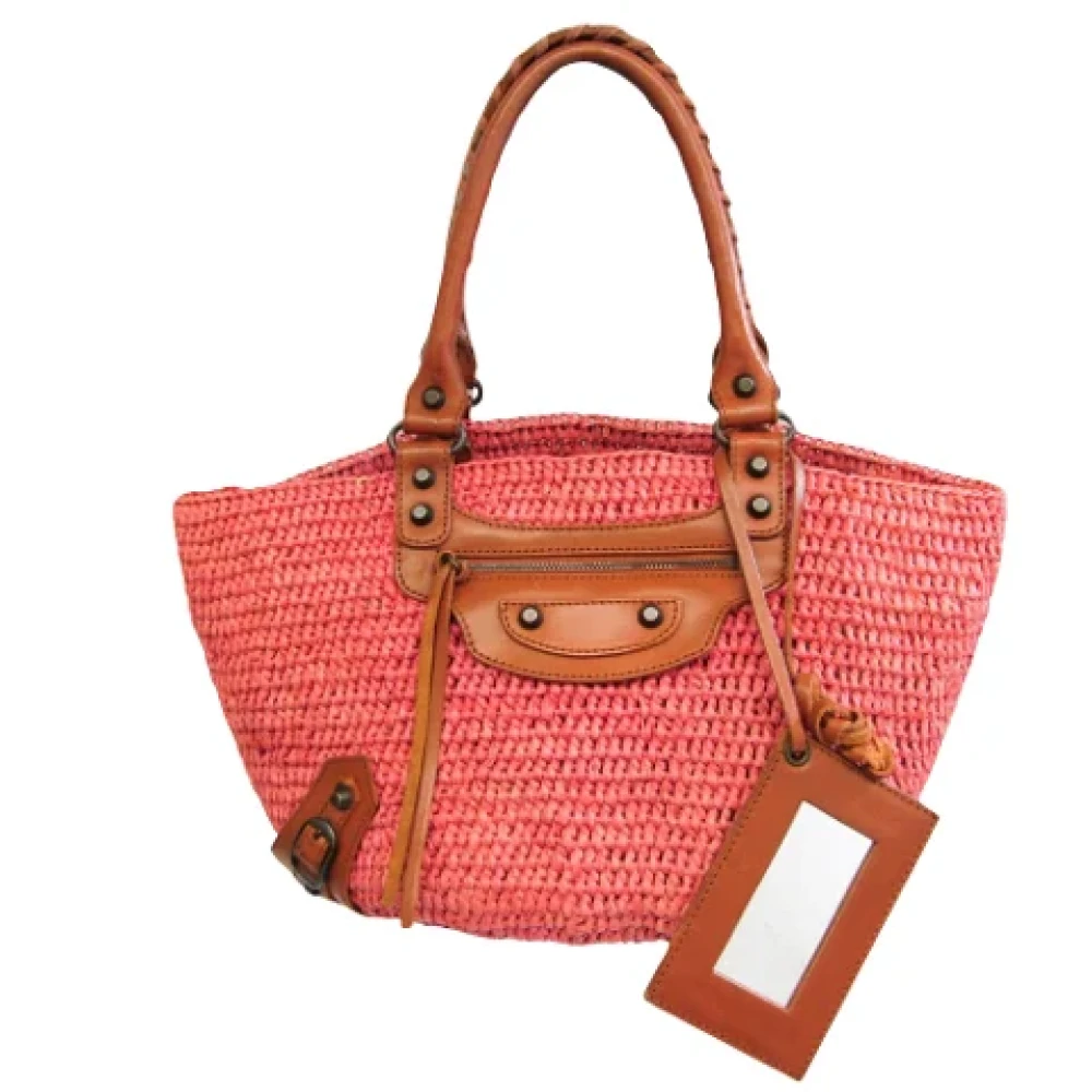 Balenciaga Vintage Pre-owned Fabric handbags Pink Dames